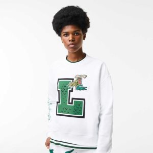 Lacoste Oversized Print And Branded ασπρα | PK1397628