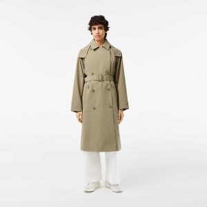 Lacoste Oversized Trench Coat Μπεζ | QR4581073