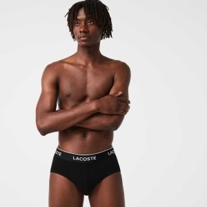 Lacoste Pack Of 3 Καθημερινά Briefs μαυρα | XN8051623