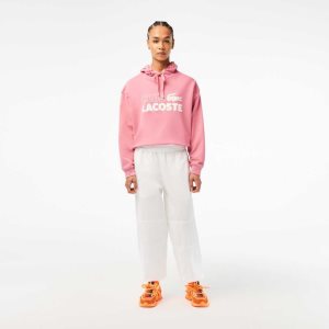 Lacoste Pants with Elasticated Ankle ασπρα | KR5817036