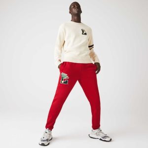 Lacoste Pennants L Badge Fleece Tracksuit Pants κοκκινα | MH5340762