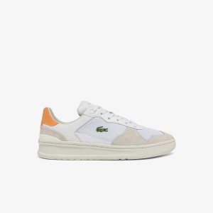 Lacoste Perf-Shot σουετ ασπρα πορτοκαλι | PO0837651