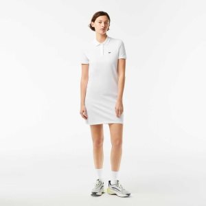 Lacoste Pique Knit Polo ασπρα | ML8420653