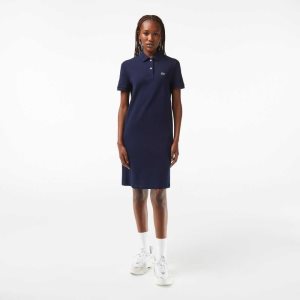 Lacoste Pique Knit Polo σκουρο μπλε μπλε | EW6509132