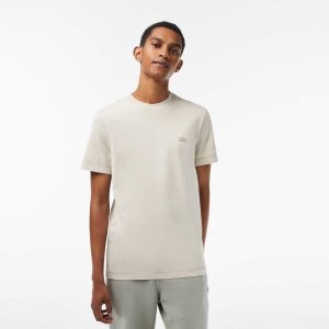 Lacoste Plain Organic βαμβακερα Μπεζ | BO5643791