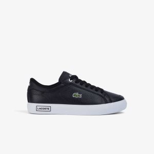 Lacoste Powercourt δερματινα Detailed μαυρα ασπρα | WR8431729