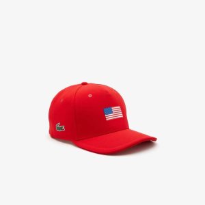 Lacoste Presidents Cup SPORT American Flag Adjustable κοκκινα | EH7392015