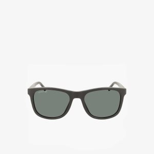 Lacoste Rectangle Recycled PET Injected Beach Pack μαυρα πορτοκαλι | GY3826791