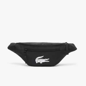 Lacoste Recycled Fiber Belt μαυρα | VU5430768