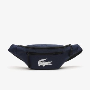 Lacoste Recycled Fiber Belt σκουρο μπλε | MC3061894