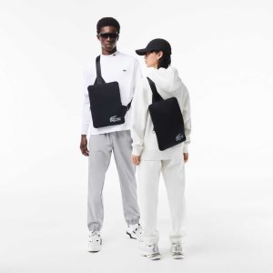 Lacoste Recycled Fiber Crossbody μαυρα | MS3284159