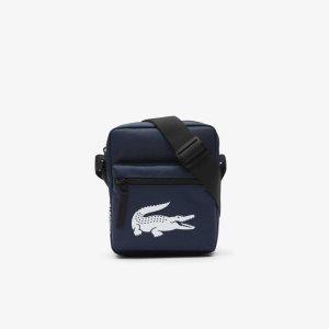 Lacoste Recycled Fiber Shoulder σκουρο μπλε | LQ6205198