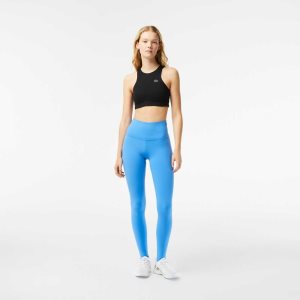 Lacoste Recycled Polyester Tapered Leggings μπλε | LM0197465