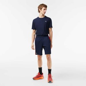 Lacoste Recycled Polyester τενις σκουρο μπλε μπλε κοκκινα πορτοκαλι | SG8972503