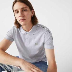 Lacoste Regular Fit Branded Bands Stretch βαμβακερα γκρι | XB7943156