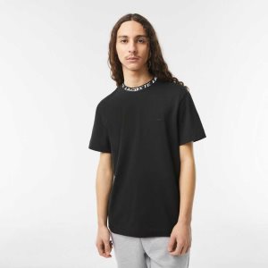Lacoste Regular Fit Branded Collar μαυρα | RG8265430