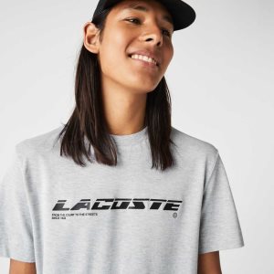Lacoste Regular Fit Branded Pique γκρι | TQ2086437