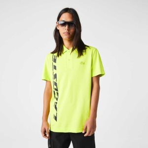 Lacoste Regular Fit Branded Pique κίτρινα | QH5374902