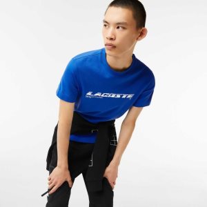 Lacoste Regular Fit Branded Pique μπλε | WJ2935410