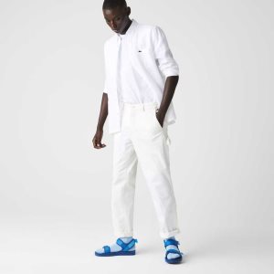 Lacoste Regular Fit Linen ασπρα | EU1287439