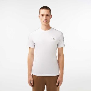 Lacoste Regular Fit Logo Stripe ασπρα | PJ8301257