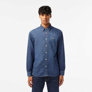 Lacoste Regular Fit Organic βαμβακερα Denim μπλε | PW6927054