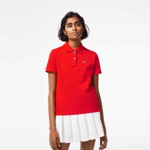 Lacoste Regular Fit Soft βαμβακερα Petit Pique κοκκινα | WF7458923