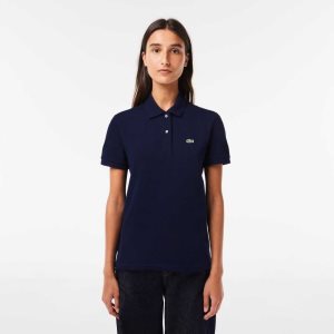 Lacoste Regular Fit Soft βαμβακερα Petit Pique σκουρο μπλε μπλε | YG9785102