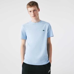 Lacoste Regular Fit Speckled Print βαμβακερα Jersey τυρκουάζ | RD2340891