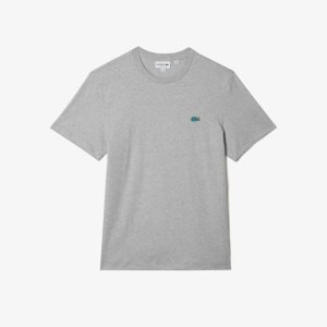 Lacoste Regular Fit Speckled Print βαμβακερα Jersey γκρι | UN3984107