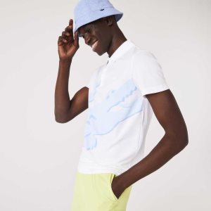 Lacoste Regular Fit Stretch Organic βαμβακερα ασπρα | CD3485267