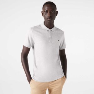 Lacoste Regular Fit Ultra Soft βαμβακερα Jersey γκρι | NM7360891