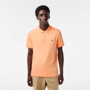 Lacoste Regular Fit Ultra Soft βαμβακερα Jersey ανοιχτο πορτοκαλι | SG3948105