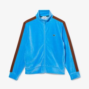 Lacoste Regular Fit Velvet Zip μπλε | PD9165047