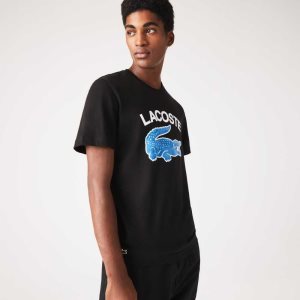 Lacoste Regular Fit XL Crocodile Print μαυρα | SA2987631