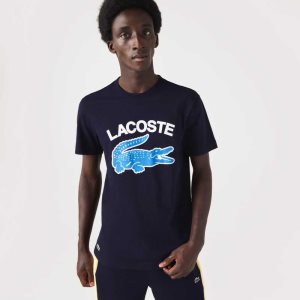 Lacoste Regular Fit XL Crocodile Print σκουρο μπλε μπλε | NF5973621