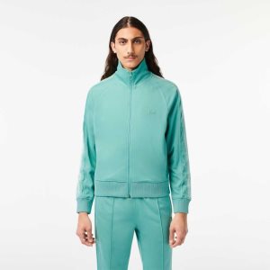 Lacoste Regular Fit Zipped Pique μεντα | TQ4108235
