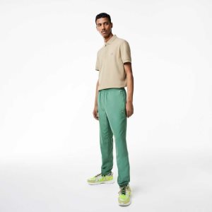 Lacoste Regular Fit θαλασσης-Repellent Trackpants Χακί πρασινο | CM9602187
