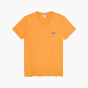 Lacoste Regular Fit κοντο Sleeve πορτοκαλι | GY2681905