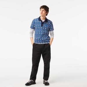 Lacoste Relaxed Fit θαλασσης-Repellent tracking μαυρα | WH7295418