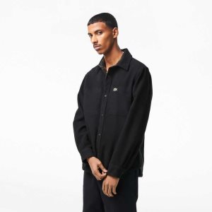 Lacoste Reversible βαμβακερα Flannel Χακί πρασινο ασπρα | NH3129604