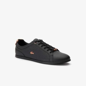 Lacoste Rey δερματινα δαντελα-Up μαυρα μαυρα | BK9084257