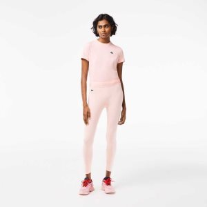 Lacoste SPORT 7/8 Length Recycled Polyester Leggings ροζ | CK5987341