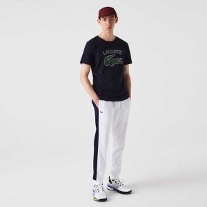 Lacoste SPORT Abrasion-Resistant τενις ασπρα σκουρο μπλε μπλε πρασινο | ER6952781