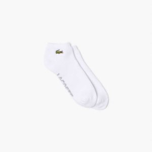 Lacoste SPORT Branded Stretch βαμβακερα Low-Cut ασπρα γκρι | MF7918263