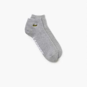 Lacoste SPORT Branded Stretch βαμβακερα Low-Cut γκρι ασπρα | ST5672830