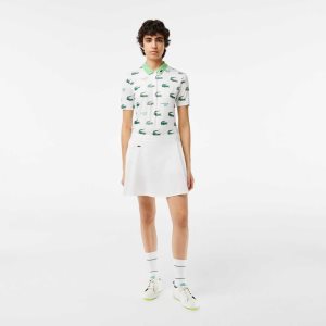 Lacoste SPORT Built-In κοντο Γκολφ ασπρα | LQ5213768