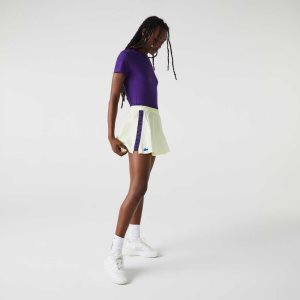 Lacoste SPORT Built-In κοντο τενις κίτρινα μωβ | CI2476135