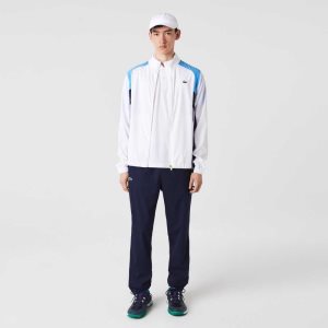 Lacoste SPORT Color-Block τενις Tracksuit ασπρα μπλε σκουρο μπλε μπλε μωβ σκουρο μπλε μπλε | CD8925170
