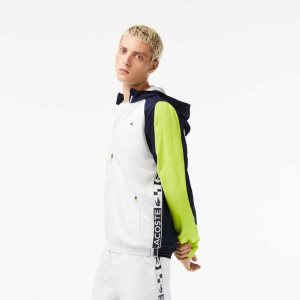 Lacoste SPORT Color-Block τενις ασπρα σκουρο μπλε μπλε κίτρινα | JI3596724